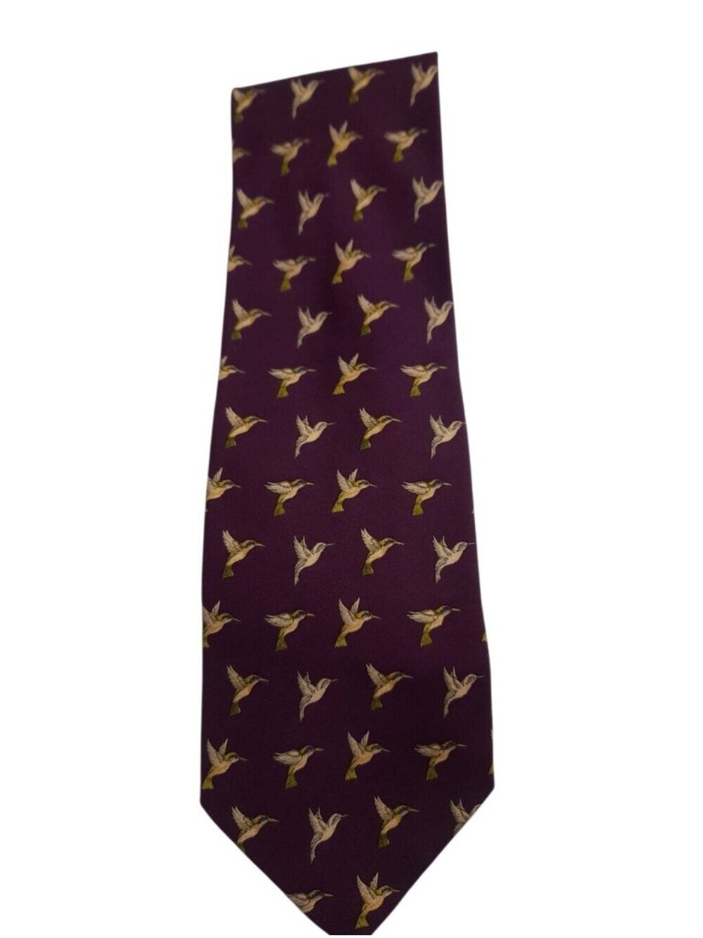 Tiffany & Co Italy Silk Bird Print Tie